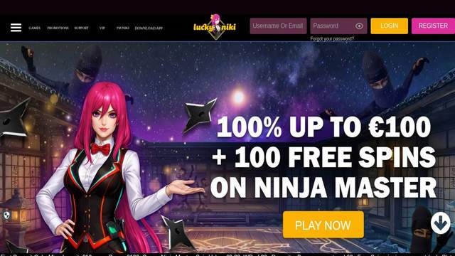 Luckyniki casino screenshot